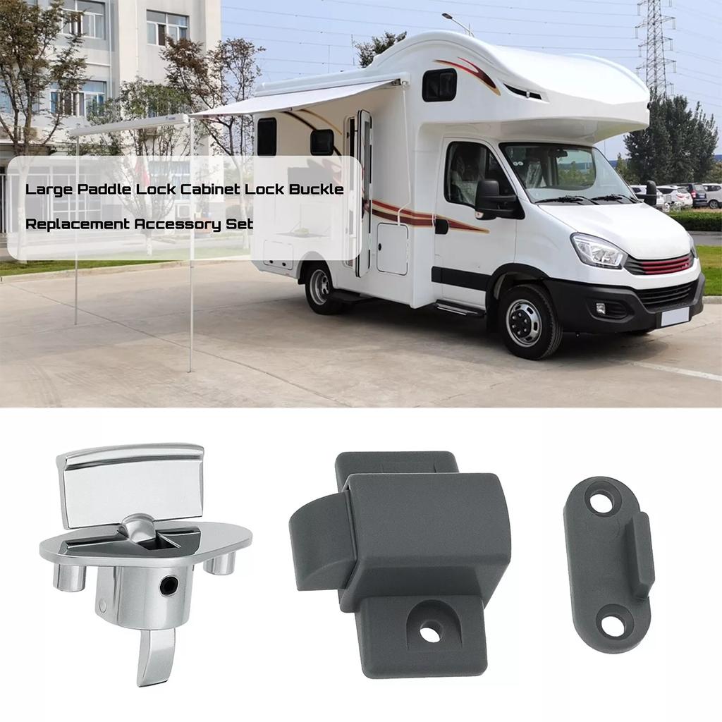 Caravan Motorhome Drawer Or Locker Door Release Catch RV Lock Button Paddle Lock RV Accessories