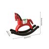 Wooden Rocking Horse Statues Decorative Animal Statue Sculptures Ornament for Office Home Table Centerpieces Gift