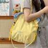 Waterproof Lightweight Sling Bag Summer Ice Cream Multicolor Drawstring Tote Bag