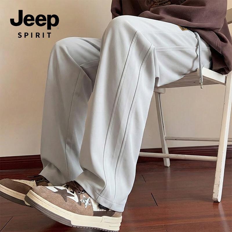 

JEEP SPIRIT Men s Ice Silk Cooling Loose Straight Casual Pants L