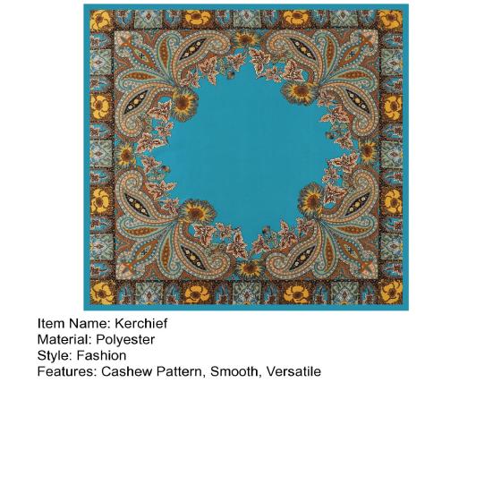 Batic Model Caju Eșarfă Mătase Faux Moale Fin Culoare Strălucitoare Batic Textură Mătase Similată Batic