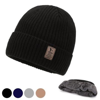 Unisex stylische warme Mode-Beanie mit Futter