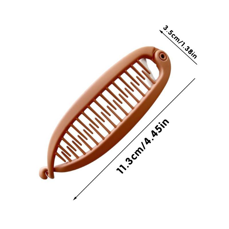 Korean Style Elliptical Hair Clip with Simple and Exquisite Back of The Head Banana Clip Hair Accessories