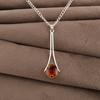 Citrine Gemstone 925 Sterling Silver Women Jewelry Women Wedding Pendant 1.79" PP-69-7