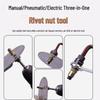 Electric Rivet Gun with Rivet Nut and Manual Function for License Plates