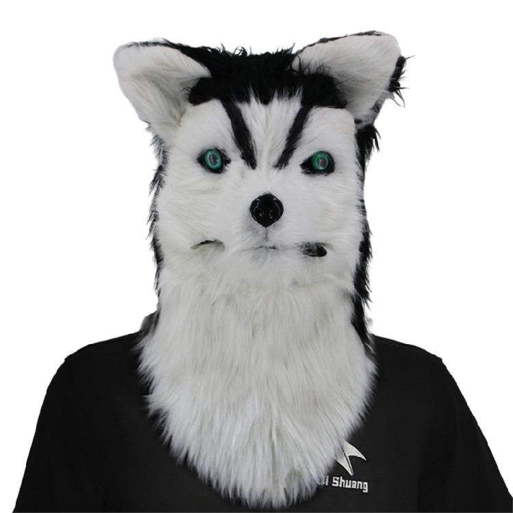 Realistic Mouth Mover Dog Mask Moving Mouth Animal Head Mask Cosplay Costume
