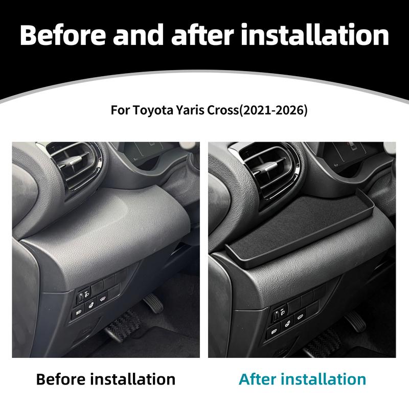 For Toyota Yaris Cross -2026 LHD Premium Console Storage Tray Driver Side Organizer Auto Inner Mod Parts