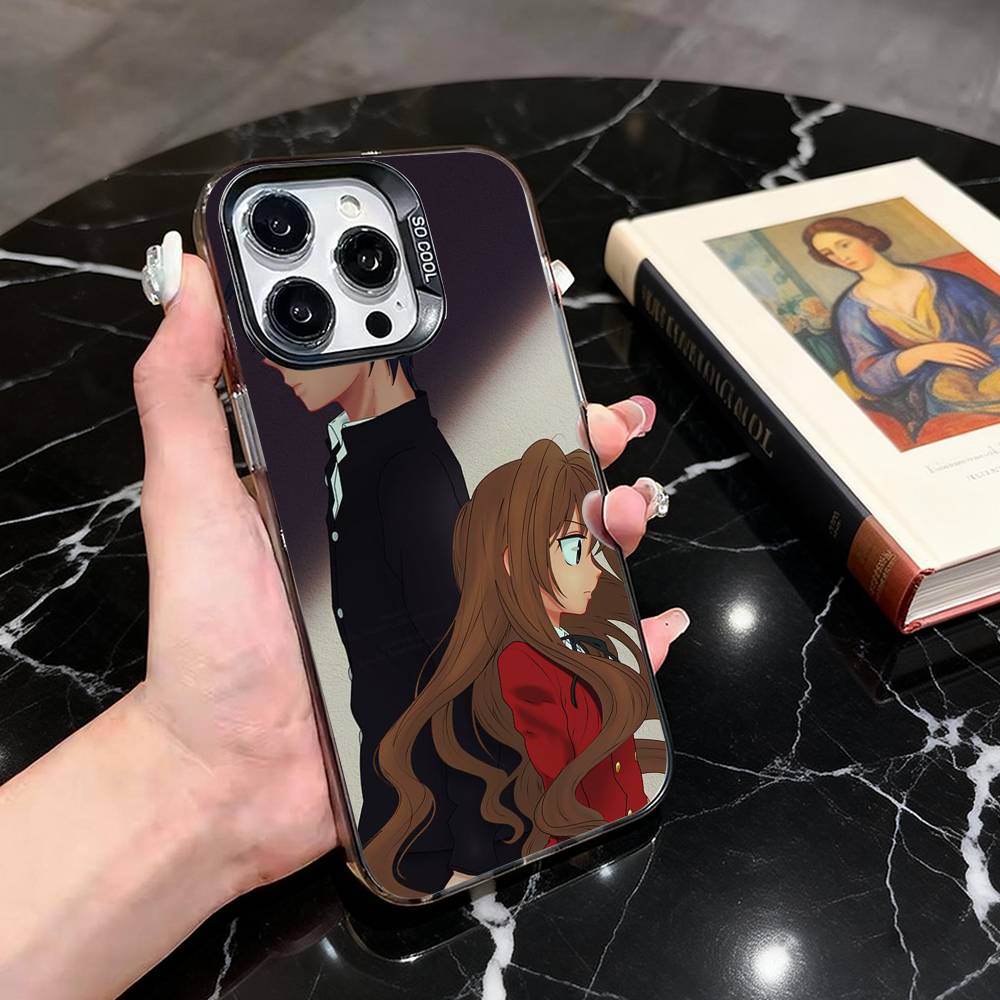

Anime Toradora Mobile Cell Phone Case For iPhone 17,16,15,14,13,12,11 Plus,Pro Max,XS,Colorful Silver Phone case Funda Cover iPhoneXSMAX