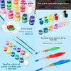 Childrens Art Set With 12 Acrylic Paints For Diy Science Experiment And Creative Coloring