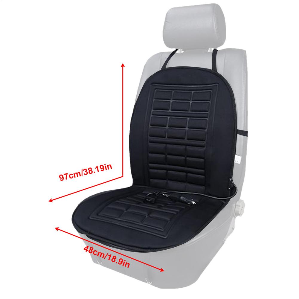 

Seat Mat Rapid Heating 12V Ergonomic Multifunctional Heated Seat Cover Cushion car winter Seat Warm Driver Seat Coveras Others&Autumn And Winter чорний