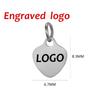 SUNIBI Gepersonaliseerde Logo Tags Roestvrijstalen Bedels voor Kettingen Armbanden 6 Maten om te Kiezen Sieraden