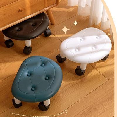 Mini tabouret à roulettes portable, tabouret à roulettes multifonctionnel, chaise à roulettes robuste et confortable avec siège rotatif à 360 degrés