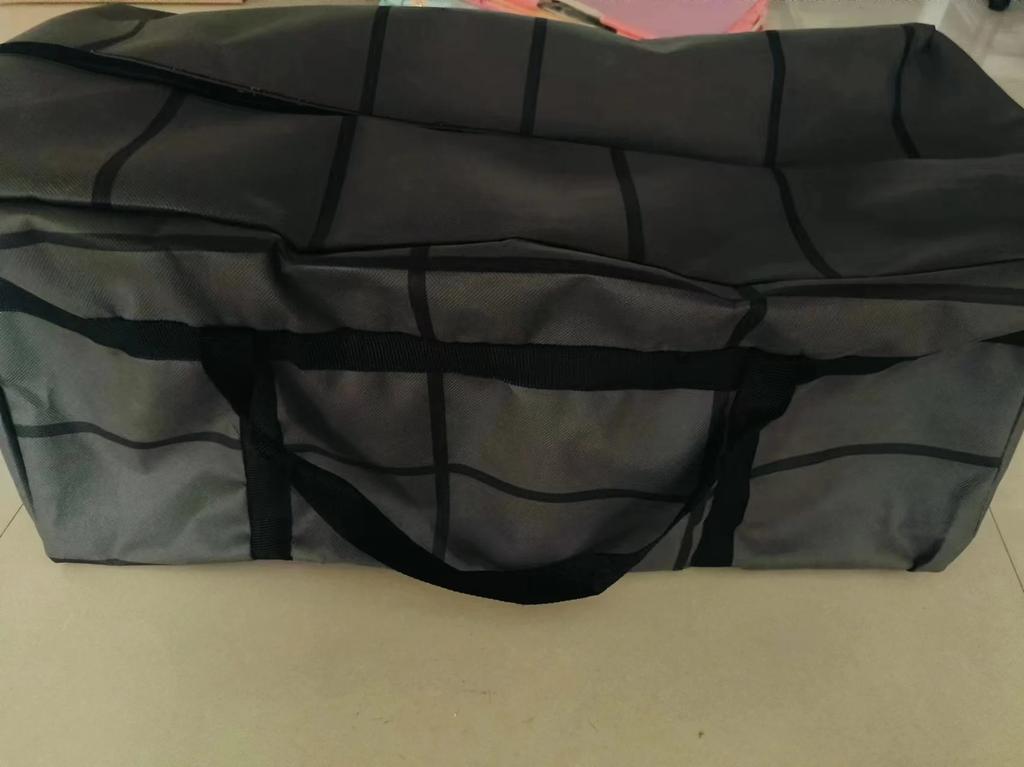 1PC Large Capacity and Super Load-bearing Black Composite Material Storage Bags, Dustproof and Moisture-proof with Zipper