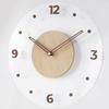 Japanische Massivholz Wanduhr Einfache Transparente Kreative Uhr Wanduhr Wohnzimmer Heimwand Heimdekoration Uhr