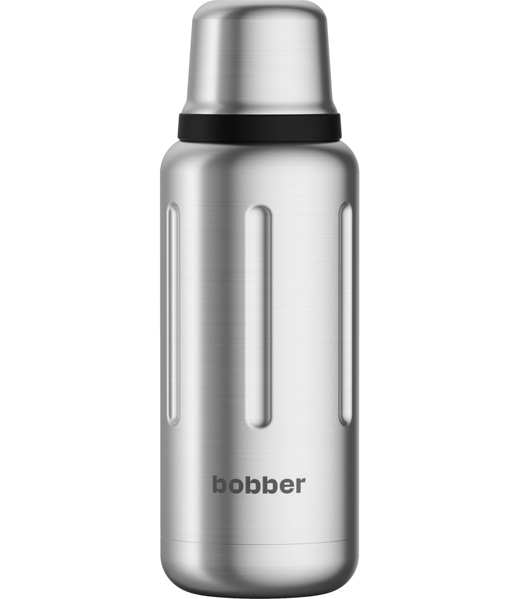 

Бутылка для воды 1 литр с чашкой - BOBBER Бутылка с вакуумной изоляцией, Сделано в США, Нержавеющая сталь 18/8, Двойные стенки, 24-часовая изоляция, Можно мыть в посудомоечной машине