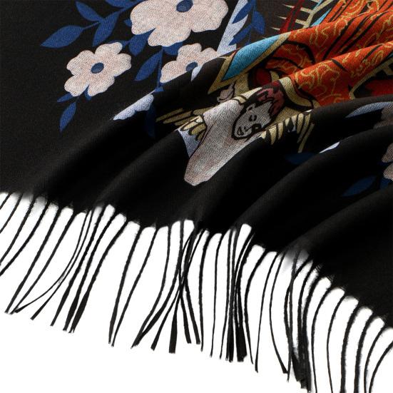 Yousheng Virgin Mary Shawl Scarf Soft Cashmere Warm Wrap Tassel Scarves Winter Lightweight Blanket Versatile Religious Accessory