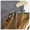 Imitation Suede Women's Retro Crossbody Bag, Elegant Contrasting Color Kiss Lock Shoulder Bag, Detachable Shoulder Strap Small Handbag, Daily Handbag