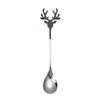 Tableware Stainless Steel Stirring Spoon Tea Scoop Xmas Antlers Coffee Scoops Christmas Spoons
