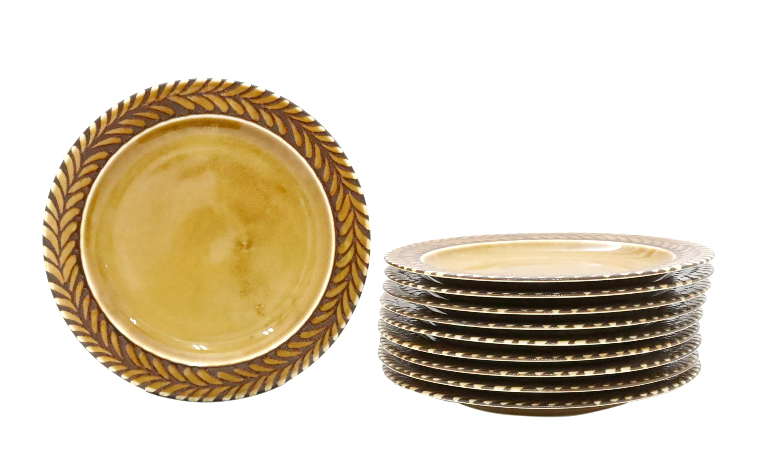 

Castle Enterprise Mountain Cabin Plate Series [20cm Cake Plates] (Caramel) Set of 10