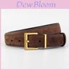 Classic Leather Womens Belt With Pin Buckle For Casual And Business Wear