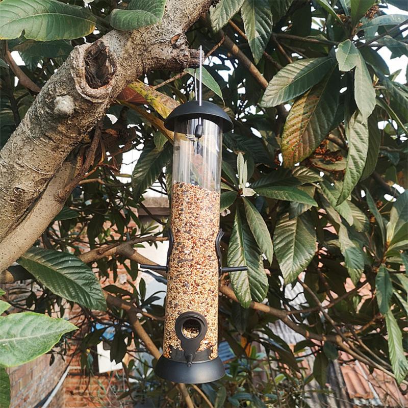 Detachable Bird  Feeder Outdoor Windproof Pet Hanging Case For Dish Water