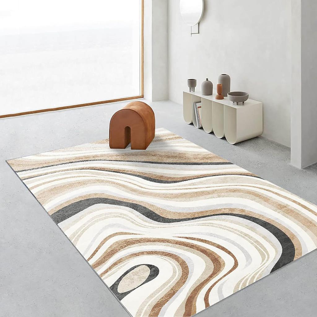 Nordic Style Carpet Living Room Resistant To Dirt and Easy To Maintain Vintage Floor Mat Bedroom Bedside Carpet