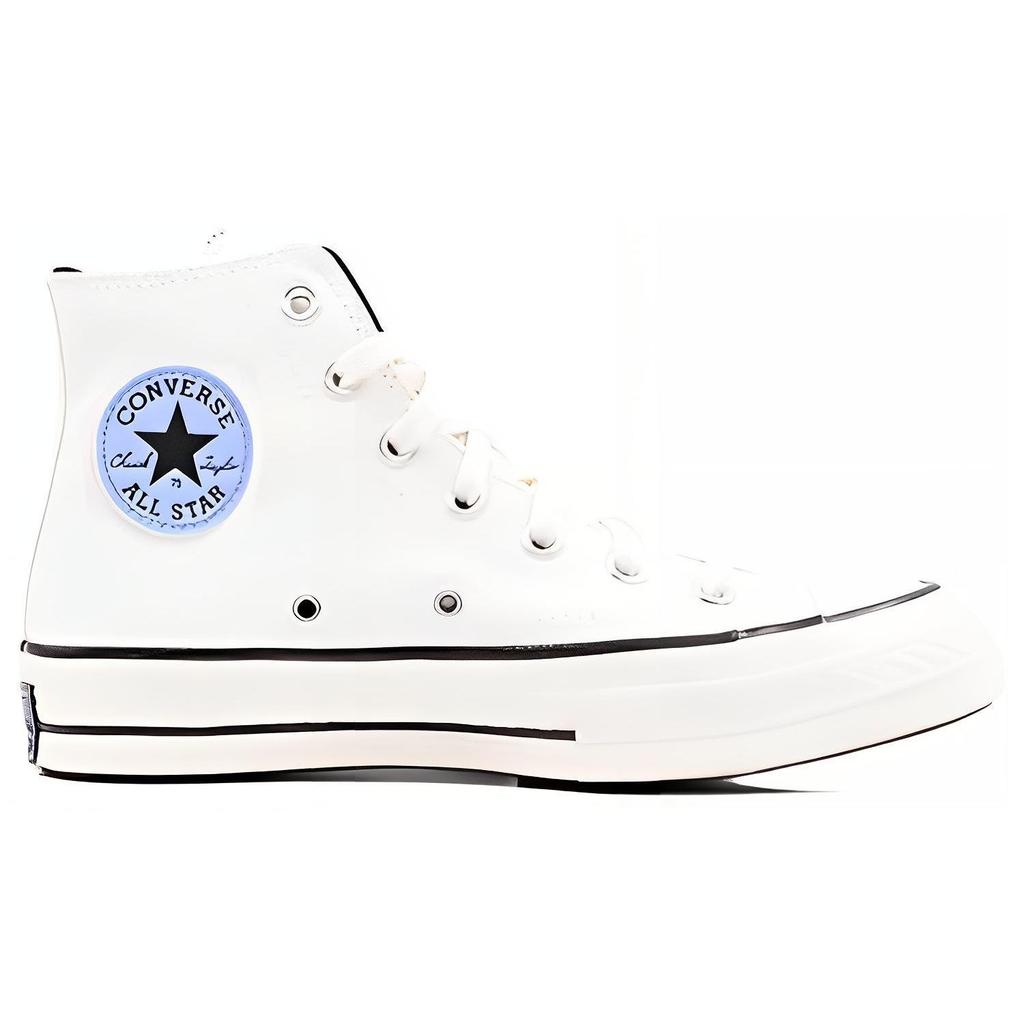 Converse 1970s Embroidered Relief High-Top Canvas Shoes Unisex Sneakers White Black A04487C