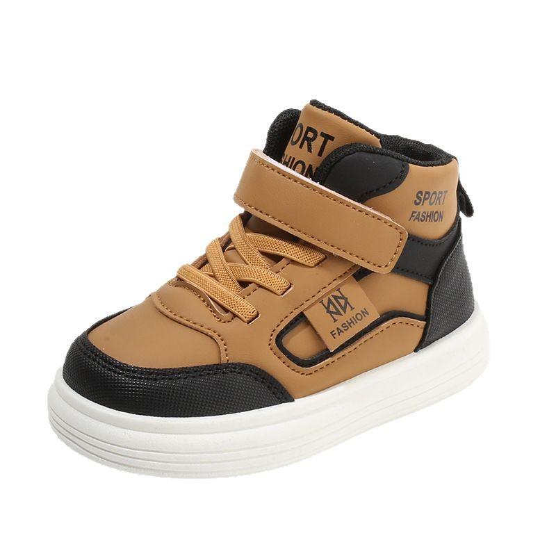 New Spring and Autumn Children's Sports Shoes, Boys' Casual Shoes, High-top Girls' Sneakers, Lightweight Soft-soled Baby Shoes