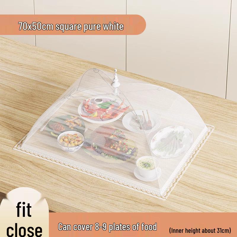 Shuwan Foldable Insect-Resistant Food Cover - Breathable, Dustproof, and Flyproof Umbrella for Household Dishes