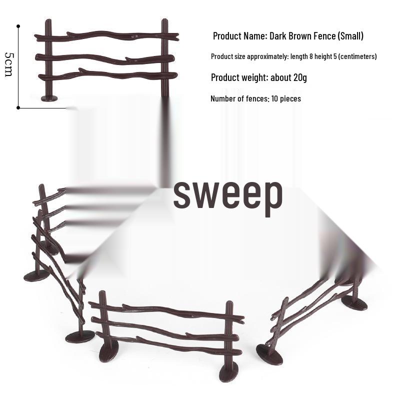 Creative Simulation Fence Set for Farm, Ranch, Zoo, or Sandbox Decorations