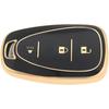3 Button TPU Key Fob Shell Cover for 2016- Chevy Spark Traverse Equinox Trailblazer Trax