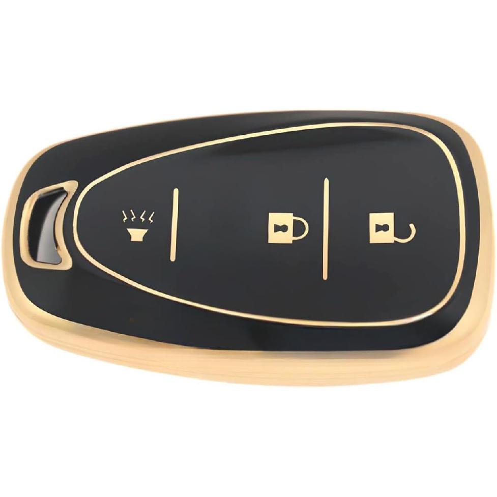 3 Button TPU Key Fob Shell Cover for 2016- Chevy Spark Traverse Equinox Trailblazer Trax