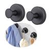 Set of 2 Wall Hooks, Suction Cup, Strong, Made of Stainless Steel, No Drilling Required, No Damage, Wall Hanger, Load-bearing, Waterproof,