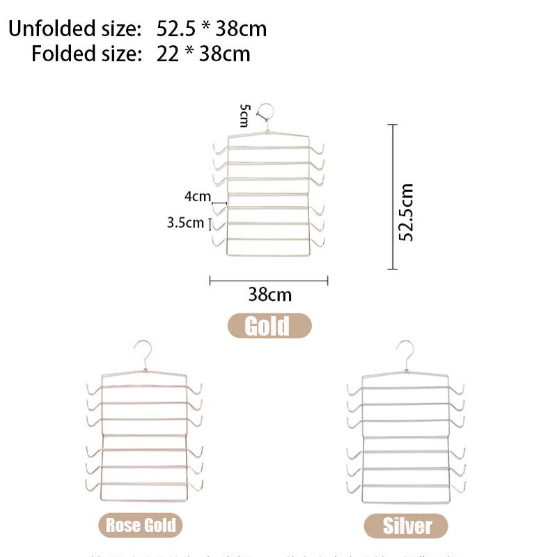 1PCS Gold Tank Top Hanger,Bra Organizer Rack with 360° Rotatable Hook for Closet,Space Saving Metal Clothes Racks for Camisole