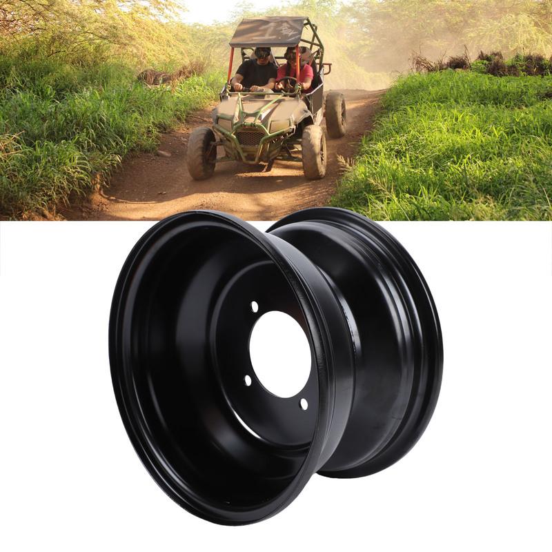 19x7-8 8 Inch ATV Front Wheel Rim 4 Bolt Holes 19x7.00-8 High Strength Steel Wheel Hub Rim for Go Kart Quad Dirt Bike Buggy