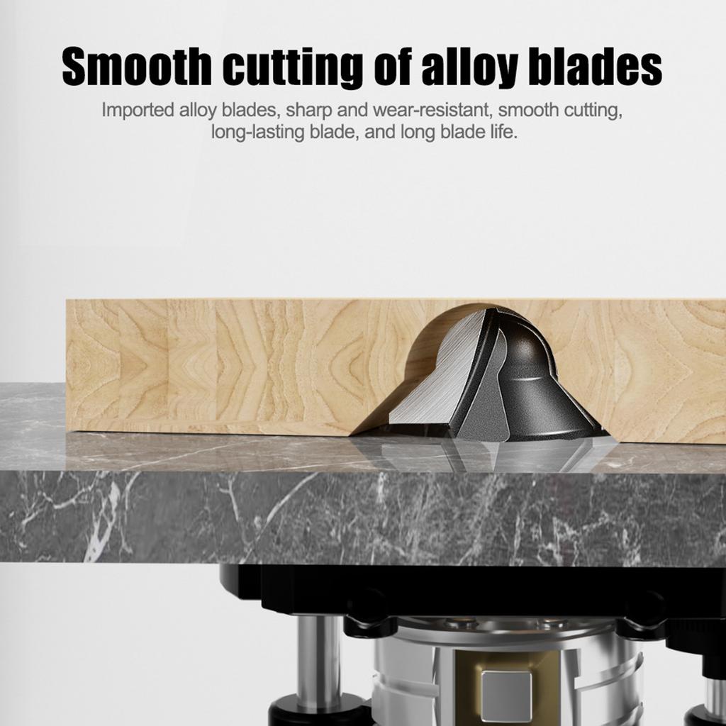 Professioneller Rundboden V-Nut Carbon-Fräser für glatte Holzkanten Leichtes Design Ideal für detaillierte Schreinerarbeiten
