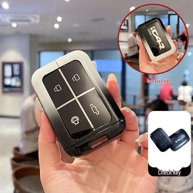 25 Chery iCAR V23 Key Case Package: Smart Bluetooth Key Remote Control Metal Protection.