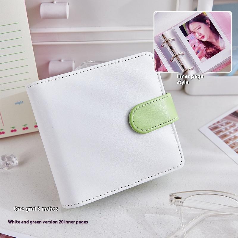 A5 Kpop Idol Photocards Holder PU Photo Album With 20pcs 3inches Sleeves Binder Collect Book For Photographs