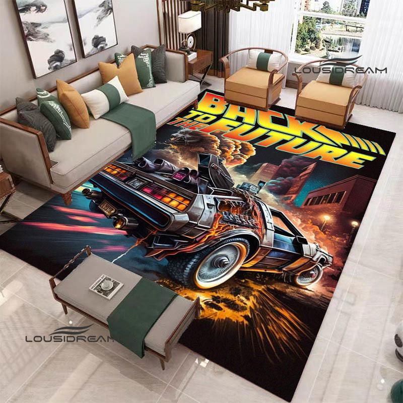 Movie Back To The Future printed carpet Living room bedroom non-slip carpets Yoga mat Outdoor carpet kawaii rug birthday gift