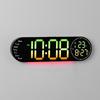 RGB LED Digital Wall Clock - Large Screen, Color Changing, Multifunctional for Living Room