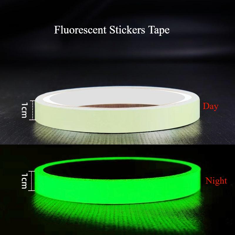 Fluorescent Stickers Tape Green Luminous Self-adhesive Glow In The Dark Sticker Tape Home Decoration Warning Adhesiv