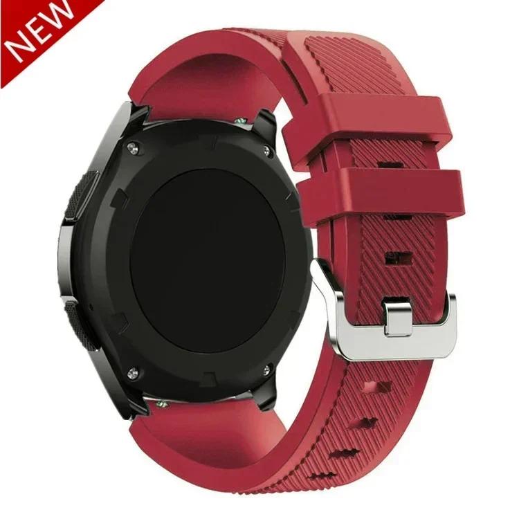 20mm 22mm Band for Samsung Galaxy Watch 5/6/4/3/46mm/active 2/Gear S3 Frontier/Sport Silicone Bracelet Huawei GT 4/3/2/2E Strap