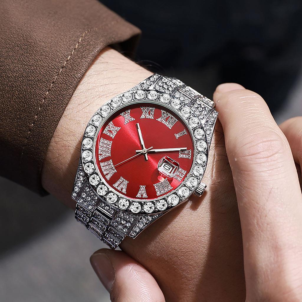 Zestaw Zegarków Sportowych 3 szt. Męski Zestaw Zegarków Kwarcowych Męska Bransoleta Męski Naszyjnik Zestaw Bransoletek ze Stali Nierdzewnej Casualowy Zegarek dla Mężczyzn