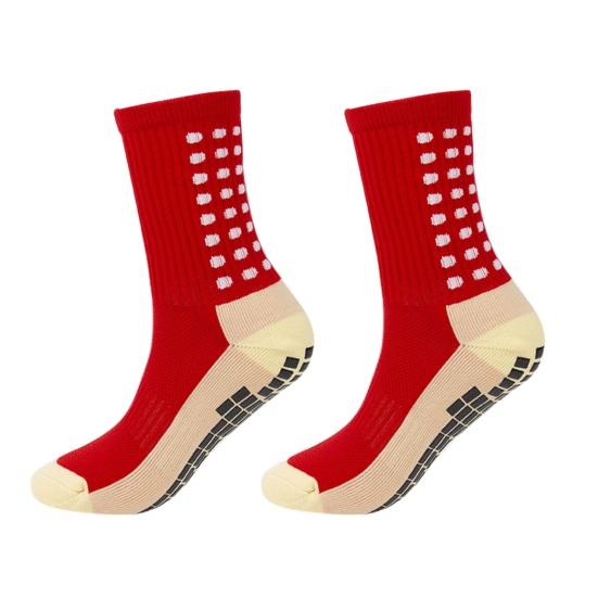 1 Pair Winter Sports Socks for Women Men Non-slip Middle Tube Thermal Nylon Socks Sweat Thickened Outdoor Fitness Socks