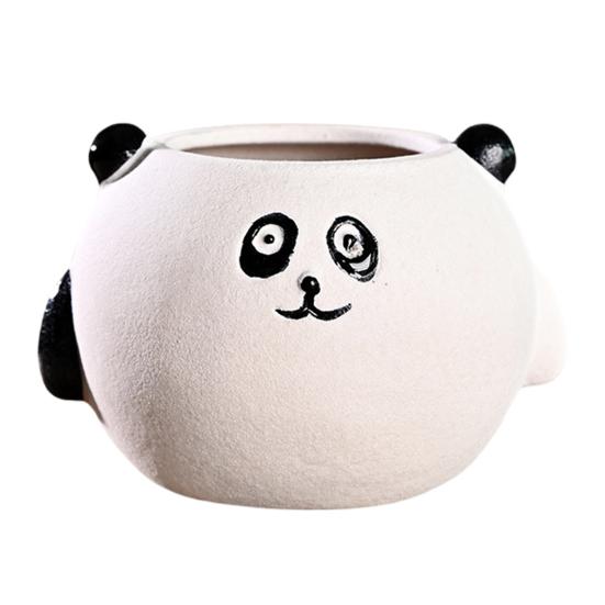 Cartoon Duck Rabbit Fox Bird Fish Shape Flower Pot Ceramic Plants Container Ornament Figurine Decorative Planter