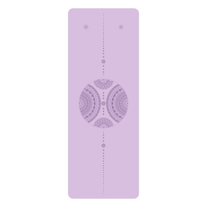 Exquisitely Carved Non-Slip Dual-Sided Yoga Mat - Sweat-Absorbing Natural Rubber for Home & Studio Use