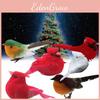 12x Clip On Christmas Robins Festive Xmas Tree Bird Decoration Animal Ornament