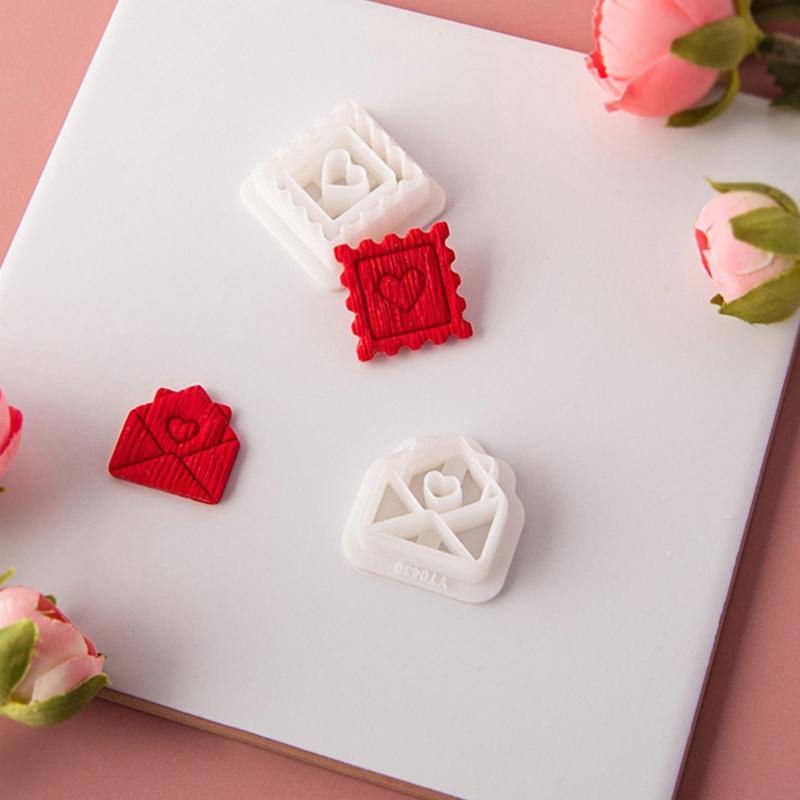 Heart Clay Cutters Clay Jewelry Cutters Valentine's Day Clay Earring Cutters DIY Earrings Accessories for Jewelry Making