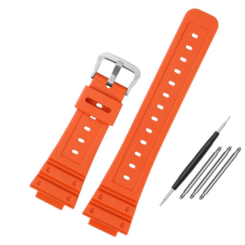 Braccialetto in Silicone da 16 mm per Casio G-Shock GW-5000/B5600/M-5610 DW5600e GLX-5600 Cinturino in Gomma Resina Impermeabile Ga2100