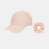 7M27429 Women's More Woven Ball Cap (+Scrunchie)_PALE PEACH